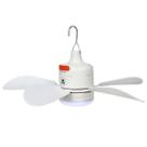 Luminária Ventilador Portátil Recarregável com Controle Remoto Camping Viagem Multiuso Bel