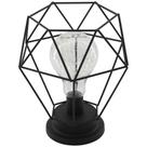 Luminária Vintage Decoração Industrial Luz De Led Amarela Luminária Vintage Decoração Industrial Luz De Led Amarela