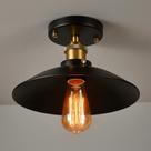 Luminária Vintage Industrial, E27, Metal, Preto, LexLight