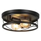 Luminária VIOLOEMI Farmhouse Flush Mount 27 cm de diâmetro Luminária VIOLOEMI Farmhouse Flush Mount 27 cm de diâmetro