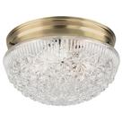 Luminaria Westinghouse 66610 con 2 luces y vidrio facetado claro