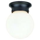 Luminária Westinghouse 6684000 Porch Black White Globe