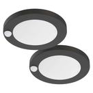 Luminária ZAGO 6" PIR Sensor 120V 15W, pacote com 2 Luminária ZAGO 6" PIR Sensor 120V 15W, pacote com 2