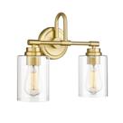 Luminárias de banheiro AKEZON Brushed Gold 2-Light KW-7306-2