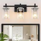 Luminárias de banheiro Spiglamm 3-Lights Black/Nickel