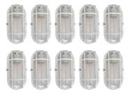 Luminarias Kit 10 Arandela Tartaruga Externa E-27 Com Grade