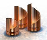 Luminárias para Velas de MDF Amadeirado - Conjunto com 3 Unidades (Pequeno, Médio, Grande) Luminárias para Velas de MDF Amadeirado - Conjunto com 3 Unidades (Pequeno, Médio, Grande)