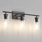 Luminárias Vanity Light Aipsun 2 Lights Black Over Mirror