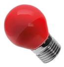 Luminatti - Lâmpada Bolinha Led G45 6W Bivolt E27 - VERMELHA
