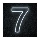 Luminoso Numero Neon Led 50 Cm Festa De 0 A 9