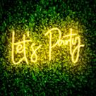 Luminoso Painel Neon Led Lets Party Decoração