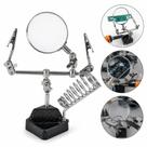 Lupa bancada eletronica garras suporte ferro de solda articulavel terceira mao 2,5x pincas jacare hobby marcenaria serra Lupa bancada eletronica garras suporte ferro de solda articulavel terceira mao 2,5x pincas jacare hobby marcenaria serra