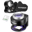 Lupa de aumento VIVOSUN 30X/60X com luzes LED e UV, pacote com 2 unidades