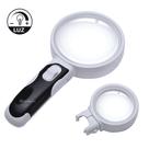 Lupa de Mão Profissional Lente Intercambiável 5x 16x 2 Leds 77390B