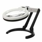 Lupa de Mesa Bancada 10 Led suporte aumento 2x e 5X GT315 - Lorben