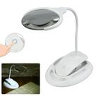 Lupa de Mesa Portátil Para Leitura Casa, Escritório, Laboratório, Recarregável Luz 6 LEDs - XM60203