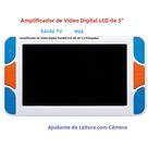 Lupa Digital Portátil LCD De 5.0 Polegadas 3-48X Com Saída HDMI E AV Para Leitura Eletrônica E Vídeo