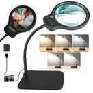 Lupa JUOIFIP 10X 30X com lente Light & Stand de 12 cm