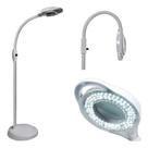Lupa luminaria para estetica aumento 5x com 120 luz de led depilacao lash design nail design