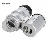 Lupa Microscópio 45x 8mm com LED - 2809 Lupa Microscópio 45x 8mm com LED - 2809