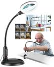 Lupa RackyDigPro 10X com luz e suporte