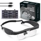 Lupas YOCTOSUN com luz 1.5X, 2.5X, 3.5X, 5X