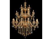 Lustre 28 Braços Tres Andares Dourado Champagne Formosa