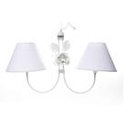 Lustre 2L Simples 2 Flores G Branco Quarto Bebê Infantil Menina Menino