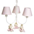 Lustre 3L Ariel Com 3 Ursinhas Princesas Quarto Bebê Infantil Menina