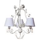 Lustre 3L Garden Branco Quarto Bebê Infantil Menina Menino