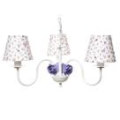 Lustre 3L Simples 3 Flores P Lilás Quarto Bebê Infantil Menina