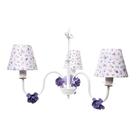 Lustre 3L Simples 6 Flores P Lilás Quarto Bebê Infantil Menina