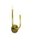 Lustre Arandela Bengala Tubo Difusor Acrílico Dourado Polido 165