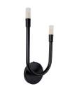 Lustre Arandela Bengala Tubo Difusor Acrílico Preto 165
