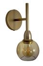 Lustre Arandela Bola 12cm Globo Âmbar Dourado 122