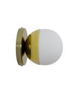 Lustre Arandela Bola 12cm Globo Dourado 231