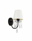 Lustre Arandela Cristal Cúpula Preto 218/1