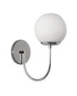 Lustre Arandela Curva Bola Globo Cromado 15cm 257