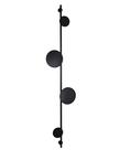 Lustre Arandela Disco Eclipse Luz Indireta Preto 160cm 661