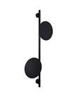 Lustre Arandela Disco Eclipse Luz Indireta Preto 75cm 660 Lustre Arandela Disco Eclipse Luz Indireta Preto 75cm 660