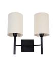Lustre Arandela Dupla Cúpula Preto 259/2