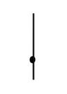 Lustre Arandela Linear Fit Slim Luz Indireta 90cm Led 3000K Preto 748