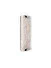 Lustre Arandela Retângular Mármore Pedra Ônix Branco Cromado Led 3000k 40cm 786 Lustre Arandela Retângular Mármore Pedra Ônix Branco Cromado Led 3000k 40cm 786