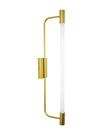 Lustre Arandela Slim Tubular T8 65cm Dourado Fosco 295