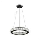 Lustre Arco Cristal Pendente Espelhado Led 3 Cores Nitrolux