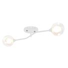 Lustre Aro Branco Jabuticaba Globo de Vidro Harmony