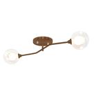 Lustre Aro Cobre Jabuticaba Globo de Vidro Harmony