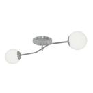 Lustre Aro Prata Jabuticaba Globo de Vidro Orby