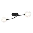 Lustre Aro Preto Jabuticaba Globo de Vidro Harmony