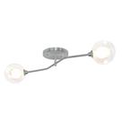 Lustre Aro Sputnik Prata Jabuticaba Harmony Sala Quarto